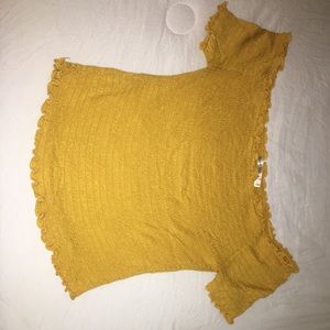 Cute off the shoulder top.